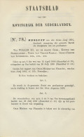 Staatsblad 1864 - Betreffende Postkantoor Boxtel - Cartas & Documentos