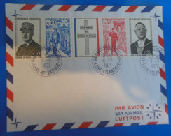 LETTRE DE FRANCE   -  BANDE DU GENERAL DE GAULLE - Covers & Documents