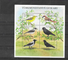 TUMEKISTAN Nº 163 AL 168 - Uccelli Canterini Ed Arboricoli