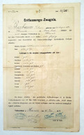 Entlassungs-Zeugnis Aus Der Achtclassigen Volksschule In Hernals, Wien 1884 - Historische Dokumente