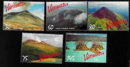 1998 Vulkane  Michel VU 1071 - 1075 Stamp Number VU 728 - 732 Yvert Et Tellier VU 1059 - 1063 Xx MNH - Vanuatu (1980-...)