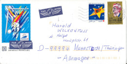 France Cover Sent To Germany 15-7-2000 Topic Stamps Incl. RED CROSS - Brieven En Documenten