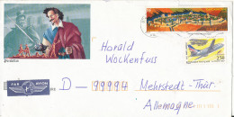 France Cover Sent To Germany 29-6-2000 Topic Stamps - Storia Postale