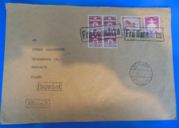 GRANDE LETTRE DE DANEMARK     -    PAQUEBOT - Covers & Documents