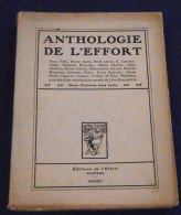 Anthologie De L’Effort - 1901-1940