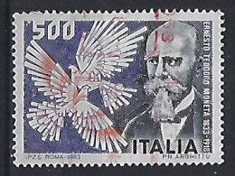 Italy 1983  Ernesto Teodoro Moneta  (o) Mi.1844 - 1981-90: Used