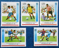 Timbres Neufs** De Cuba De 1998 Mondial De Football - Neufs