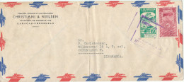Venezuela Air Mail Cover Sent To Denmark 1947?? (the Cover Is Bended) - Venezuela