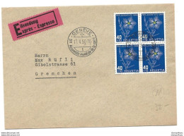 244 -  11 - Enveloppe Avec Rare Oblit Spéciale "3e Assemblée Mondiale De La Santé 1950" Superbe Affranchissement - Marcofilie