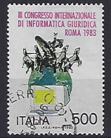 Italy 1983  Kongress Fur Juristische Informatik  (o) Mi.1845 - 1981-90: Oblitérés