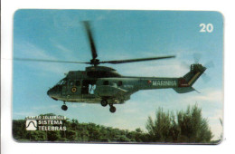 Hélicoptère  Helicopter  Avion Jet Télécarte Brésil Phonecard  (K 414) - Brasile