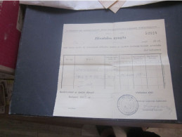 Hivatalos Nyugta 1944 Budapest A Budapesti Magyar Pazmany Peter Tudomanyegyetem Gazdasagi Igazgatosaga 35 Pengo - Historical Documents