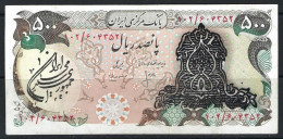 Iran Mohammad Reza Shah 1979 Overprint Banknote 500 Rials P-124a, XF AUNC - Irán