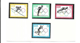 DF72 - TIMBRES POSTE DDR - JEUX OLYMPIQUES 1964 - SAUT A SKI - Inverno1964: Innsbruck