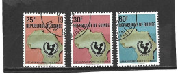 GUINEE  République  1971  Y.T.  N° 446  à  451  Incomplet  Oblitéré - Guinee (1958-...)