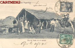 RECUERDO DE LA REPUBLICA ARGENTINA DIA DE FIESTA EN EL CAMPO ARGENTINE 1900 - Argentinien