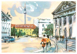 72629495 Berlin St Hedwigs Kathedrale Illustration Berlin - Sonstige & Ohne Zuordnung