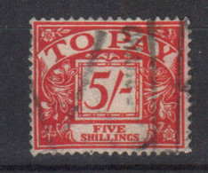 GB  STAMP 1955 POSTAGE DUE  5Sh, Mi.#54, USED - Impuestos