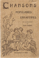 Recueil Partitions CHANSONS POPULAIRES ENFANTINES Cover Style POULBOT  Par DESC Musique Enfant - Scores & Partitions