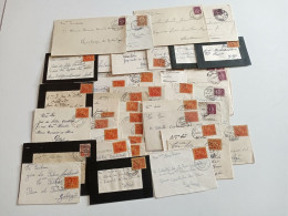 Portugal -45 Envelopes Normais E Pequenos Com Vários Selos E Carimbos - Storia Postale