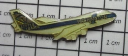 912e Pin's Pins / Beau Et Rare / AVIATION / AVION BOEING 747 LITTLE LEAGUE WASHINGTON Grand Pin's - Aerei