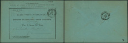 Administration Des Postes De Belgique - Mandat-poste International (Bruxelles 1888, N°20) > Bruxelles (chancellerie) - Franchise