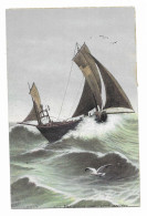 CPA - Par Grosse Mer; Vent Arrière - L.V. Et Cie - N° 3572 - Phototypie Vasselier - - Segelboote