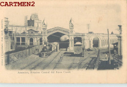 PARAGUAY ASUNCION ESTACION CENTRAL DEL FERRO CARRIL GARE STATION TRAIN 1900 - Paraguay