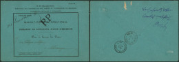 Administration Des Postes De Belgique - Mandat-poste International (Bruxelles 1888, N°20) > Cologne (Al) + Griffe RP - Franchise