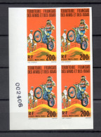 AFARS ET ISSAS  N° 440  NON DENTELE BLOC DE 4 TIMBRES  NEUF SANS CHARNIERE COTE 160.00€   MOTO CROSS - Ungebraucht