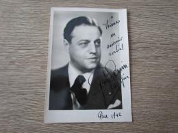 CPA PHOTO CHANTEUR ? TENOR ? GEORGES ...DEDICACE PAU 1942 - Photographie