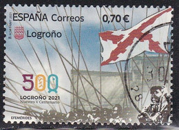 2021-ED. 5494 - Efemérides 2021.- Logroño 2021, Nuestro V Centenario - USADO - Used Stamps