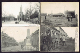 LOT 4 CP DPT 62 - NOEUX LES MINES - MONUMENT - EGLISE ECOLES - USINE A GAZ - OFFICIERS ALLEMANDS PRISONNIERS - Noeux Les Mines