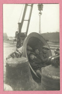 67 - Val De Villé - Gare De VILLE - Bahnhof - Carte Photo - Départ Des Cloches Pour La Fonte - Grue Chargement - Enfants - Other & Unclassified