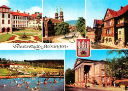 72628637 Meiningen Thueringen Schloss Stadtkirche Henneberger Haus Schwimmbad Th - Meiningen