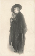 Oxford Photo Card Woman With A Dog Iris Studios - Oxford