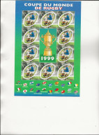 BLOC FEUILLET  N° 26 COUPE DU MONDE DE RUGBY -ANNEE 1999  NEUF SANS CHARNIERE - Neufs