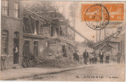 62  SAILLY SUR LA LYS - Mairie Détruite Guerre 1914-1918 - CPA  N/B 9x14 BE - Other & Unclassified