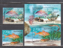 Bulgaria 2024 - EUROPA: Underwater Fauna And Flora, 2 V. + S/sh, MNH** - Neufs