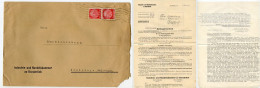 Germany 1936 Cover & Documents; Osnabrück - Industrie- Und Handelskammer Zu Osnabrück; 12pf. Hindenburg, Pair - Lettres & Documents