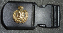 FIBBIA CINTURONE OPERATIVO Polizia - Obsoleta Usata - Italian Police Belt Buckle - Used (286-1) - Policia