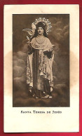 Image Pieuse Santa Teresa De Jesus - Prière Burriana Octobre 1940 - Imp. ? Chorda - Espagnol Espagne ... - Andachtsbilder