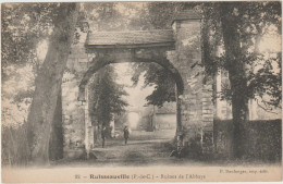 62  RUISSEAUVILLE - Ruines Abbaye - CPA  N/B 9x14 TBE Neuve - Other & Unclassified