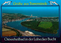 72627541 Travemuende Ostseebad Skandinavienkai Luebecker Bucht Fliegeraufnahme P - Luebeck