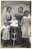 Carte Photo - Non Localiser - Femmes Et Enfants - Foto