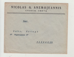 BUSTA SENZA LETTERA ESTERA VIAGGIATA VERSO VIENNA NEL 1919 WW1 - Marcofilía (Aviones)