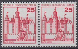 Berlin Mi.Nr.587+587 - Burgen Und Schlösser - Burg Gemen - Waagerechtes Paar - Postfrisch - Unused Stamps
