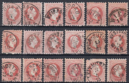 ⁕  Austria 1867 ⁕ Emperor Franz Josef I. 5 Kr. Mi.37 ⁕ 18v Used - Good Postmarks / Stempel (#lot1) - Usati