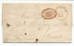 Prefilatelica Da Palmi A Napoli Del 8 Settembre 1860 - 1. ...-1850 Prephilately