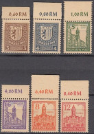 SBZ  156-161 Y, Postfrisch **, Freimarken, 1946 - Postfris
